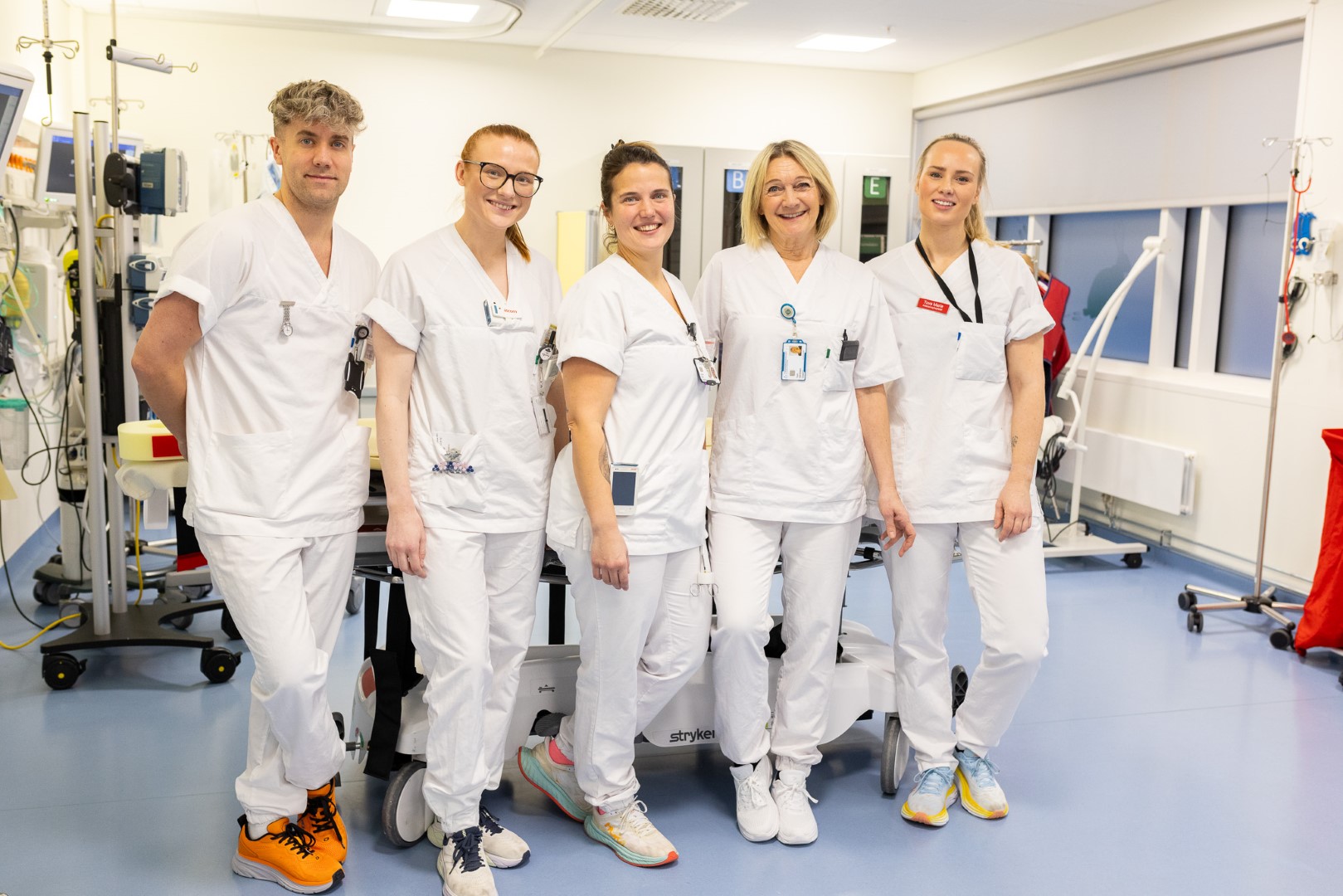 Samhold er viktig i Finnmarkssykehuset. Her er sykepleiere i Kirkenes. 